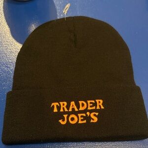 Trader Joe's Black Beanie Hat